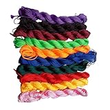 iplusmile 10 piezas Cordones para Pulseras y Collares DIY Cuerdas Resistentes de Poliéster para Manualidades y Bisutería Artesanal