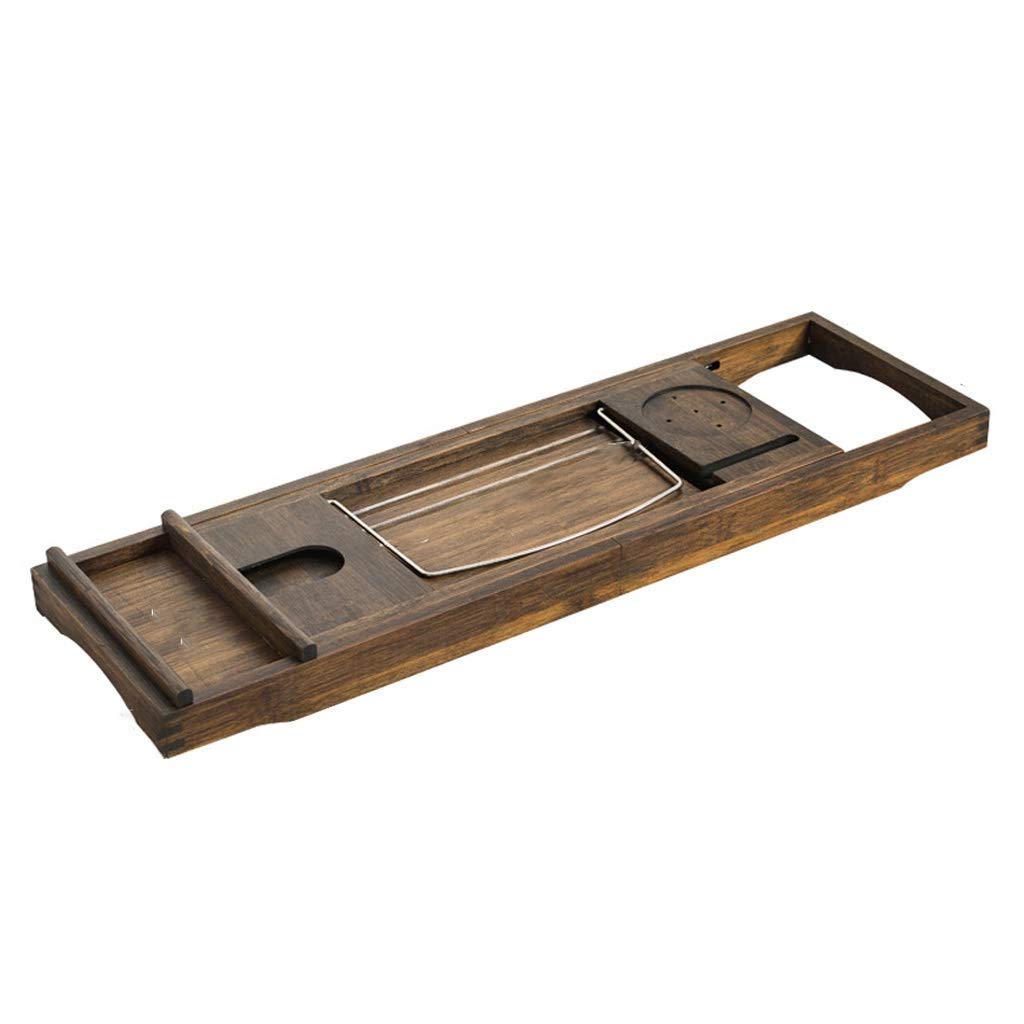 JKJZSALJ Extending Sides Shelf Shelf Board Bathtub Set Bathtub Tray, Bathtub Telescopic Non-Slip Bathtub Caddy Tray With