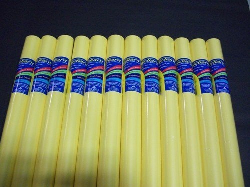 RiteCo Raydiant 80181 Riteco Raydiant Fade Resistant Art Rolls Light Yellow 24 in. X 12 Ft. 12 Pack