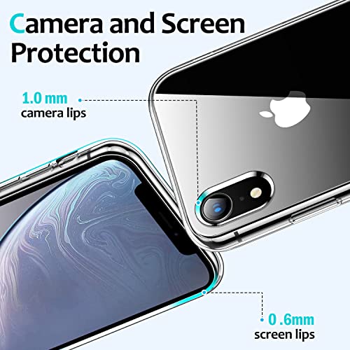 USLAI Cover per iPhone XR, Anti Graffio Custodia