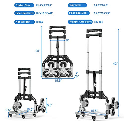 Carretilla plegable convertible para escaleras 2 en 1 miniatura 2