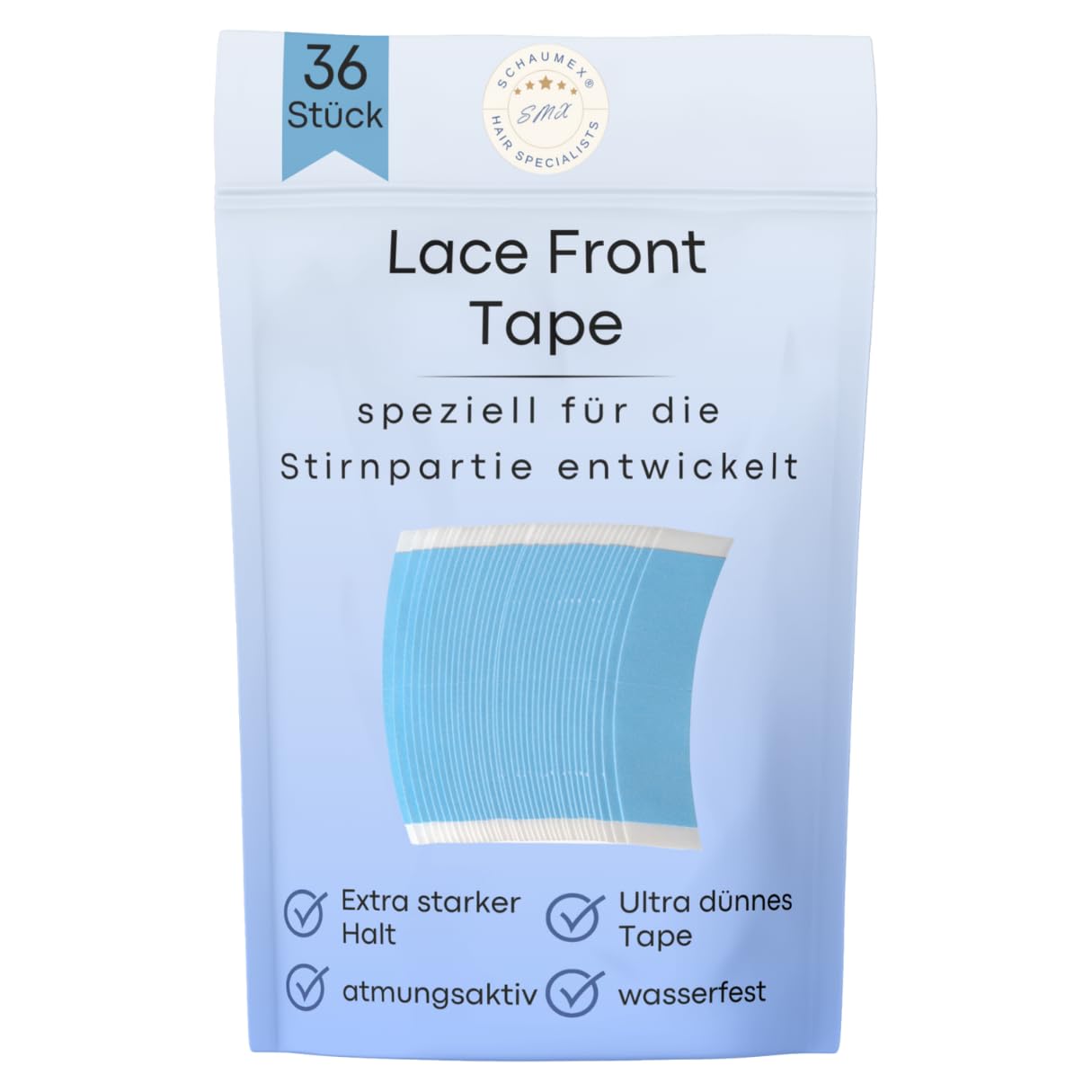 Lace Front Blue Liner Klebetapes 36 Stück – Für Perücken & Haarsysteme