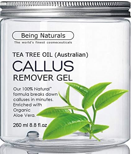 Tea Tree Oil Callus Remover - HUGE 8.8 oz - professional foot cream for dry cracked feet & for foot scrubber, pedicure tool, corn remover