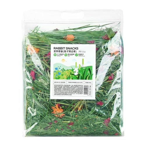 Heno de animales pequeños - Alimentación de conejo de hierba portátil, alimento de ropa de cama orgánica | Digestive amigable heno fresco textura y comodidad, ropa de cama comestible segura para hámst
