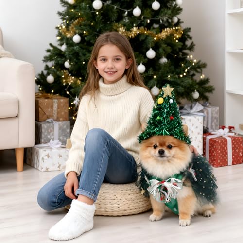 Disfraz de Árbol de Navidad para Perro XL Huhumy miniatura 3