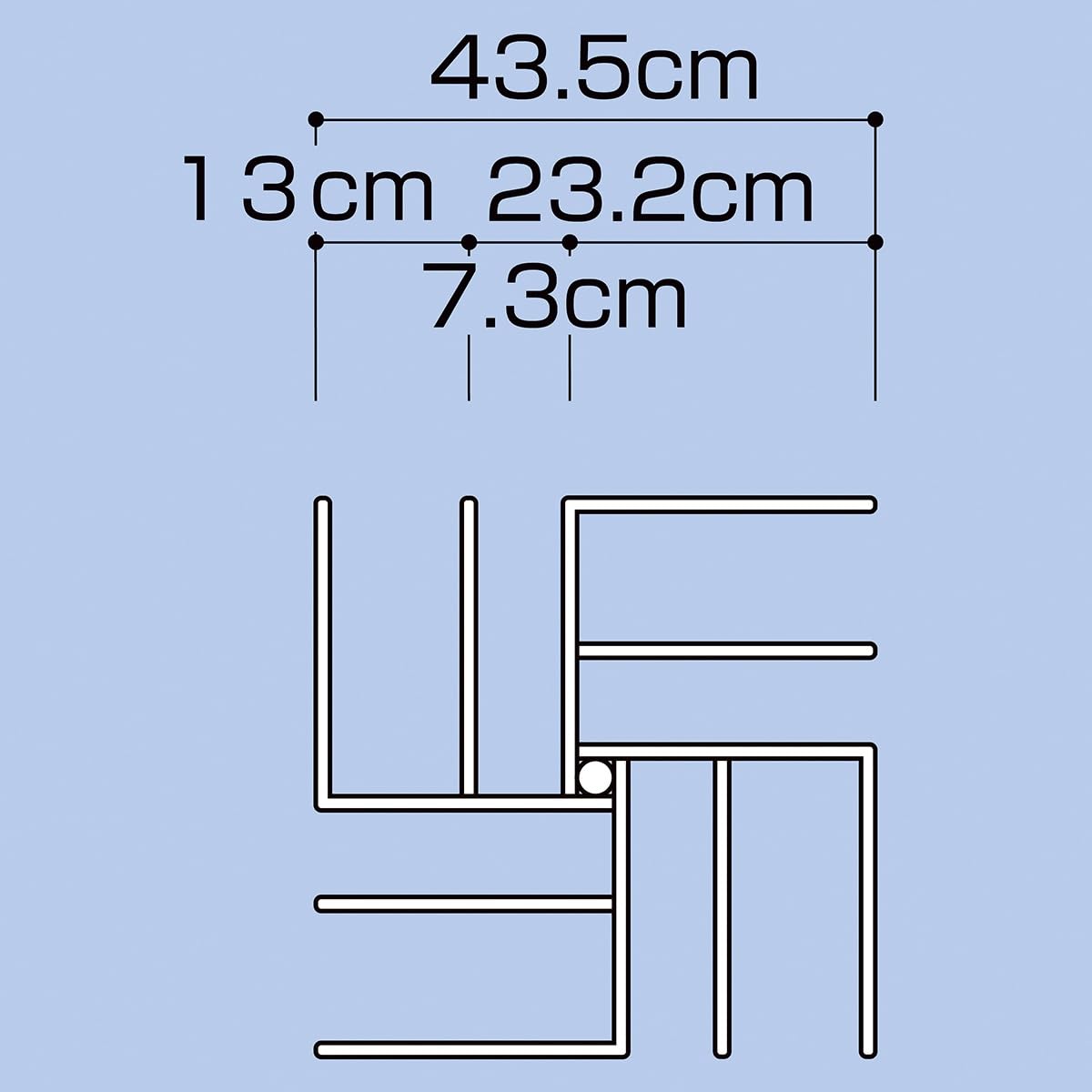 Amazon｜卍4段回転小物掛け ホワイト ※ポップ立て別売 【 什器 回転