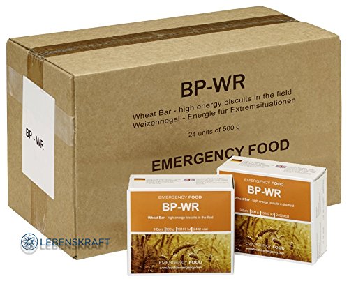 BP WR - BP 5 - 24 x 500 gramos de comida para situaciones de emergencia + 1 kilo de semillas de espelta, víveres para abastecimiento de alimentos, provisiones de emergencia, extremadamente duradera