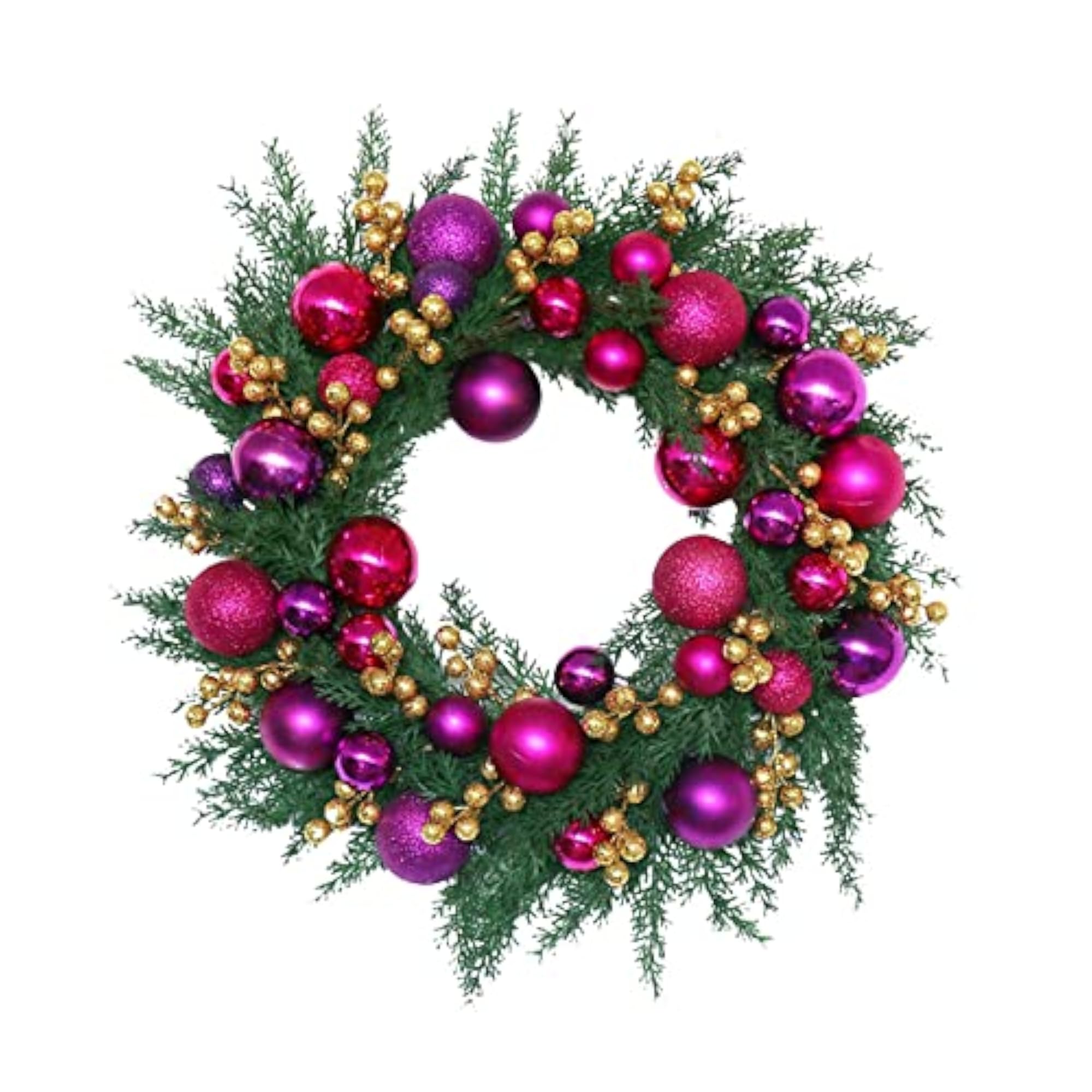 Wreath Ornament Garland Simulation Hanging for Front Door