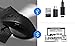Keychron M6 All Silent Wireless Gaming Optical Mouse, Tri-Mode 2.4 GHz/Bluetooth 5.3/Wired, PixArt 3395 Sensor, 26000 DPI, Ergonomic Lightweight Programmable Macro Button for Windows PC/Mac - Black