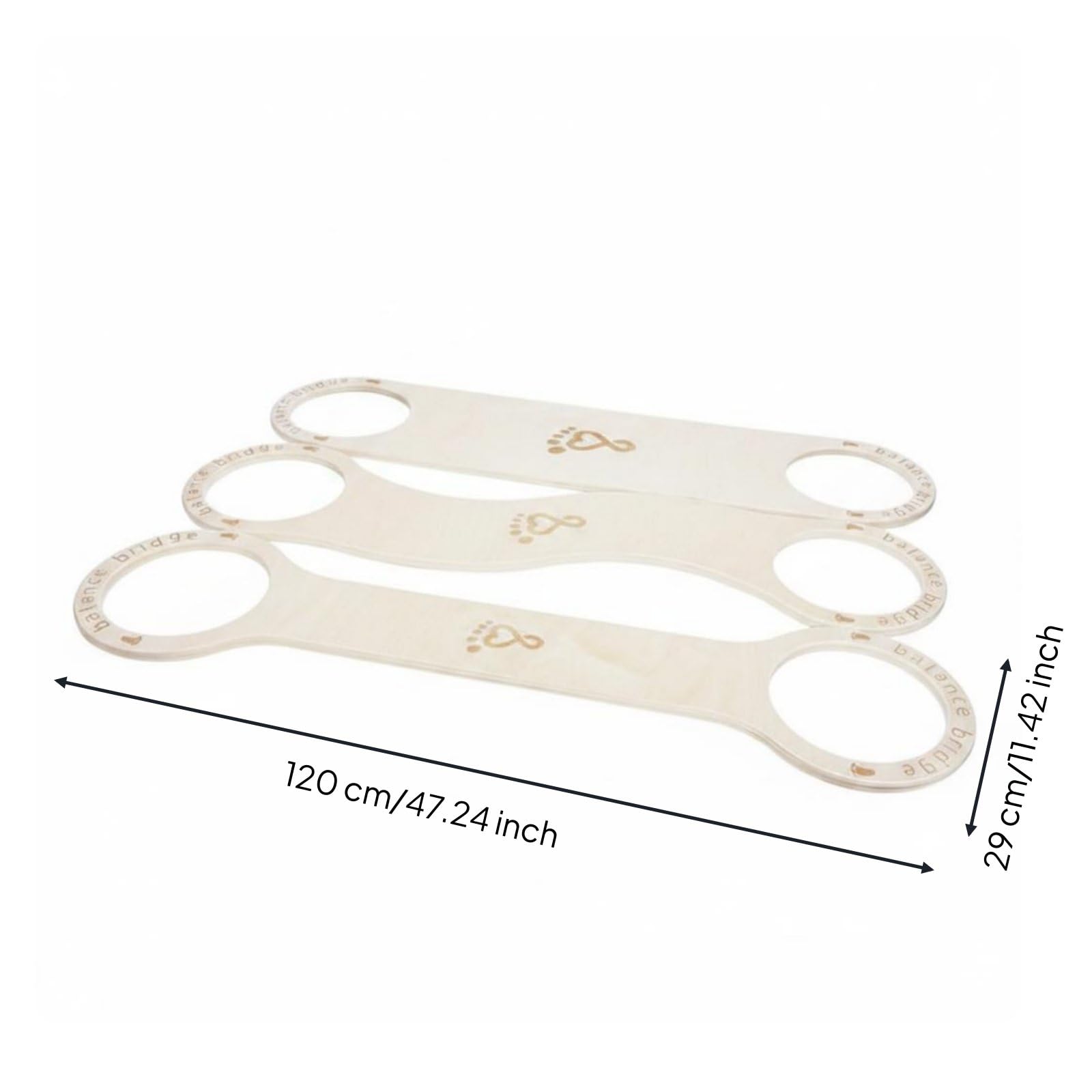 Sharplace Tabla de Equilibrio Infantil Tabla de, Juego De Huellas De Ola Agrandadas / 1.8cm De Grosor