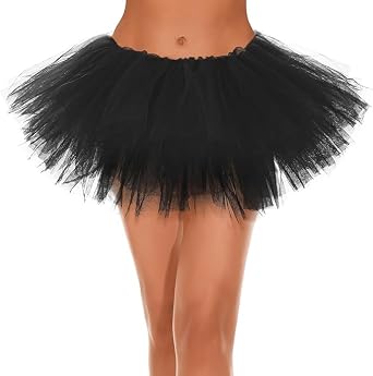Zando Tutu for Women Adults Teens 5 Layers Halloween Costume Cosplay Tutu