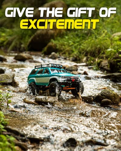 Laegendary Rc Crawler - 4X4 Offroad Crawler Remote Control Truck For Adults - Rc Car, Rc Rock Crawler, Fast Speed, Electric, Hobby Grade Car - 1:10 Scale, Brushed, Blue - Green #TOP5