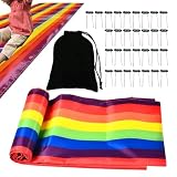 Teppich für Aktivitäten von Team Building | Outdoor-Aktivitäten zum Spielen auf dem Rasen, Plane Rutsche im Freien, für Kinder, Jugendliche, Erwachsene, Eltern, Kindergärten, Familien, Partys, Camping