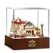 Flever Dollhouse Miniature DIY House Kit Creative Room With Furniture and Cover for Romantic Valentine's Gift(Carousel Garden-Edition of Happy)