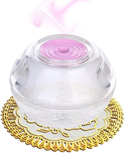 Mini Portable Ultrasonic Cool Mist Humidifier, Mist Diffuser,100ML Capacity,Automatic Shut-off,and Night Light Function,USB Cable and Extra Adapter to Plug into AC/DC(Pink)