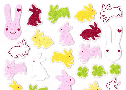 Kumhong Rabbit Felt Stickers
