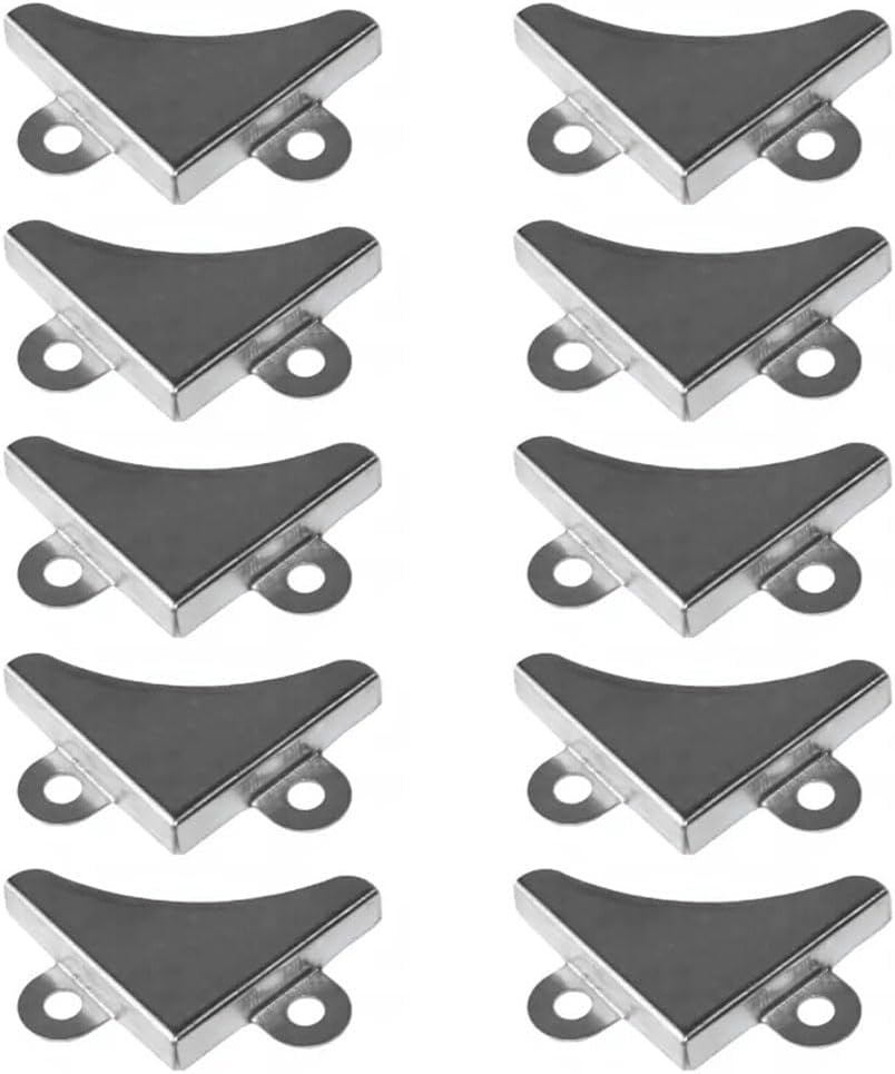10 Pcs Mirror Fastening Bracket Corner Clips for Bathroom Glass Mirror Hanging Pictures