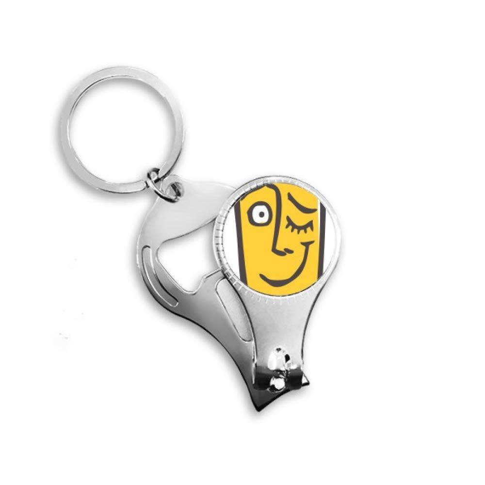 Pince à ongles abstraite Wink au design de visage minimaliste