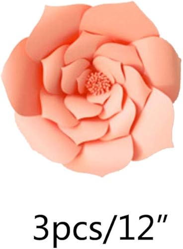 Miniatura 2 de Daily Mall Decoraciones de flores de papel gigantes para bodas, fiestas, telón de fondo de flores, flores hechas a mano para guardería, decoración