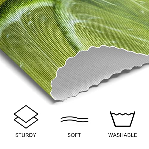 Sets de table vert cuisine antidérapants résistants à la chaleur 4pcs - 5