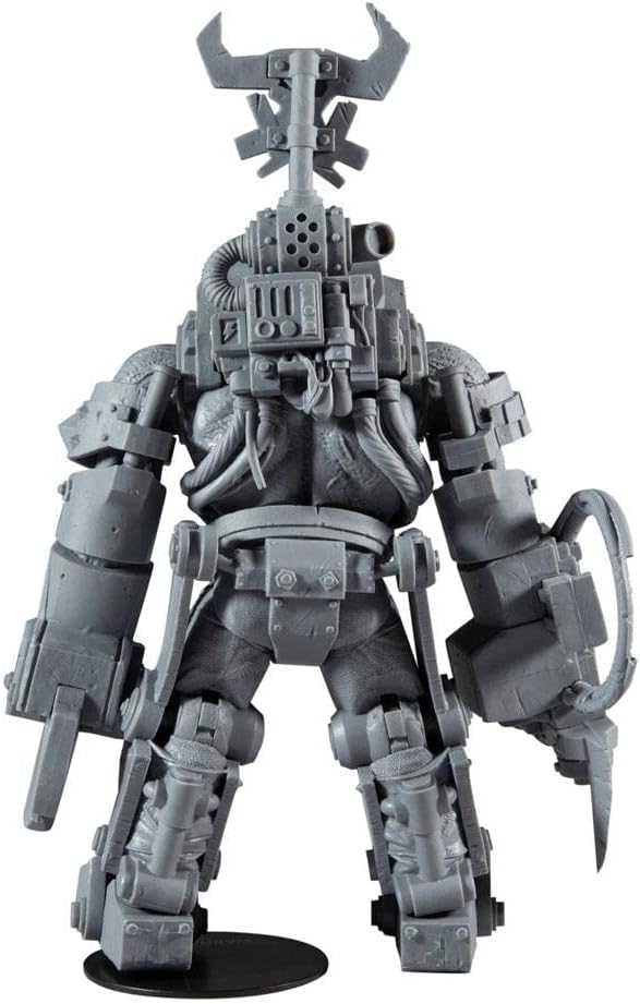 McFarlane Toys, Warhammer 40000 Ork MegaNob with Shoota Mega Action Figure with 22 Moving Parts, Unpainted Collectible Warhammer Figure with Collectors Stand Base, Customise Your Figure – Ages 12+