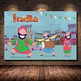 ❤ Taille globale: taille: 60x90cm. avec cadre en bois. Peut être accroché au mur immédiatement après réception. Nous pouvons personnaliser. Vous pouvez également nous envoyer la taille et l'image que vous souhaitez.