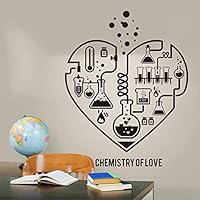 Gran Química Ciencia Corazón Abstracto Calcomanía De Pared