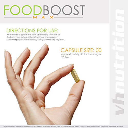 VH Nutrition | FoodBoost MAX | Appetite Stimulant for Men and Women | Natural Weight Gain Pills - 30 Day Supply - 120 Capsules