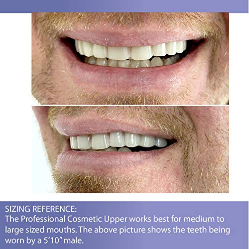 Professional Cosmetic Upper - New from Instant Smile! Hand crafted detail, custom fit at home! Works Best in Medium to Large Sized Mouths. - Thumbnail 4