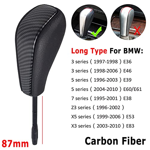 Pomello del cambio automatico leva in pelle per