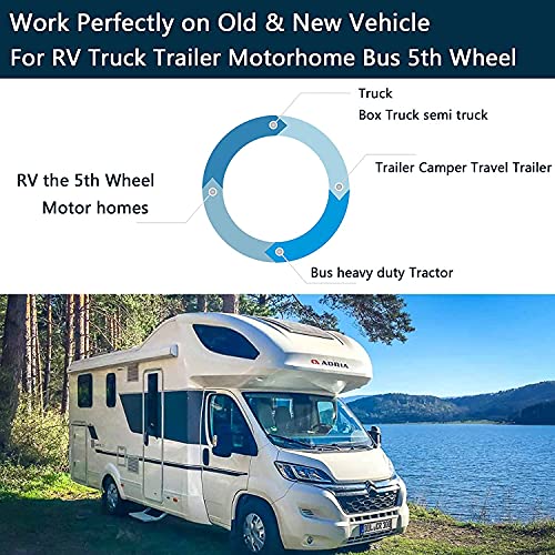 128Gb Dvr Dash Cam Audio 10.1 Inch 1080P Backup Camera Monitor & Built-In Recorder For Rv Truck Trailer Rear Side Front Reversing View Wired System 4 Split Large Screen Waterproof Avoid Blind Spot #TOP3