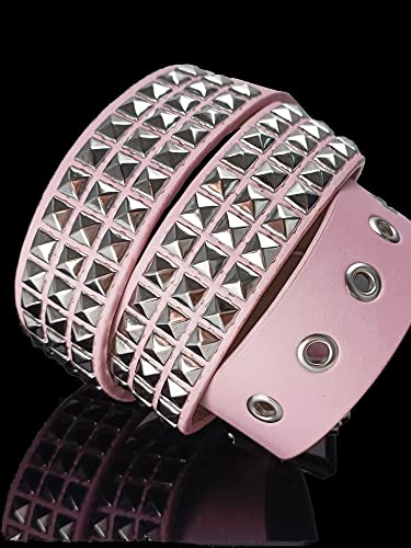 Punk Studded Belt for Women Rock Threads Goth Stud Pyramid Gothic Clothing2