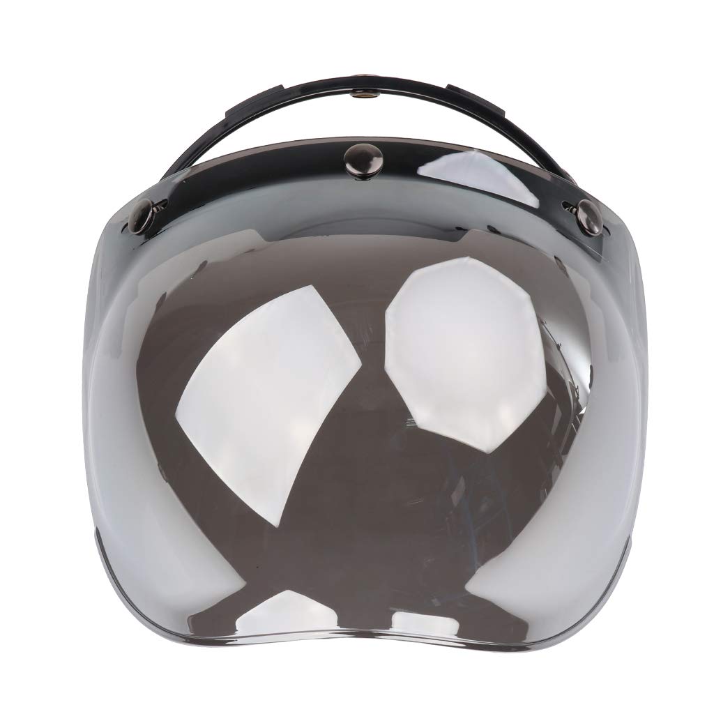 VISIERA BUBBLE A BOLLA CASCO 3 BOTTONI FUME' CHIARO 8026656377398