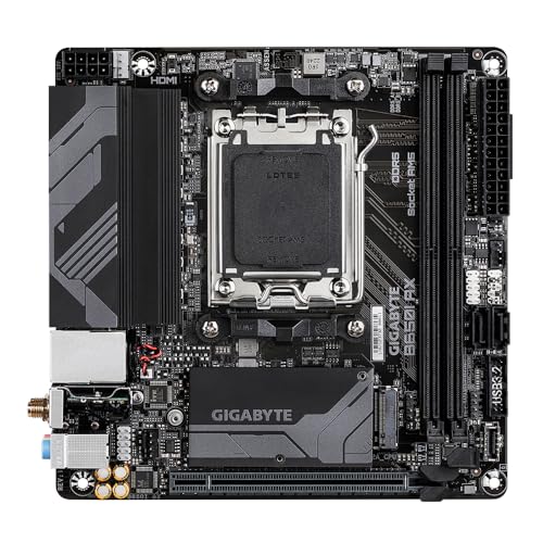 GIGABYTE B650I AX Scheda madre - AMD Ryzen serie 9000, VRM a 5+2+1 fasi, fino a 6400 MHz DDR5 (OC), 1xPCIe 4.0 M.2, LAN 2,5 GbE, WIFI 6E, USB 3.2 Gen 2 - Scheda madre - Immagine 1