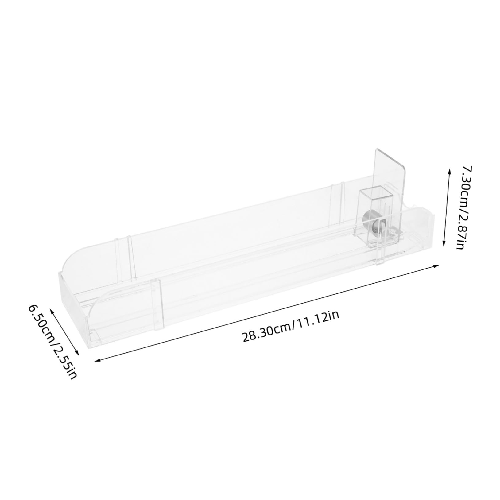 OUNONA Dual-sided Soda Can Dispenser Drink Organizer Fridge Pusher Glide Retail Display Case