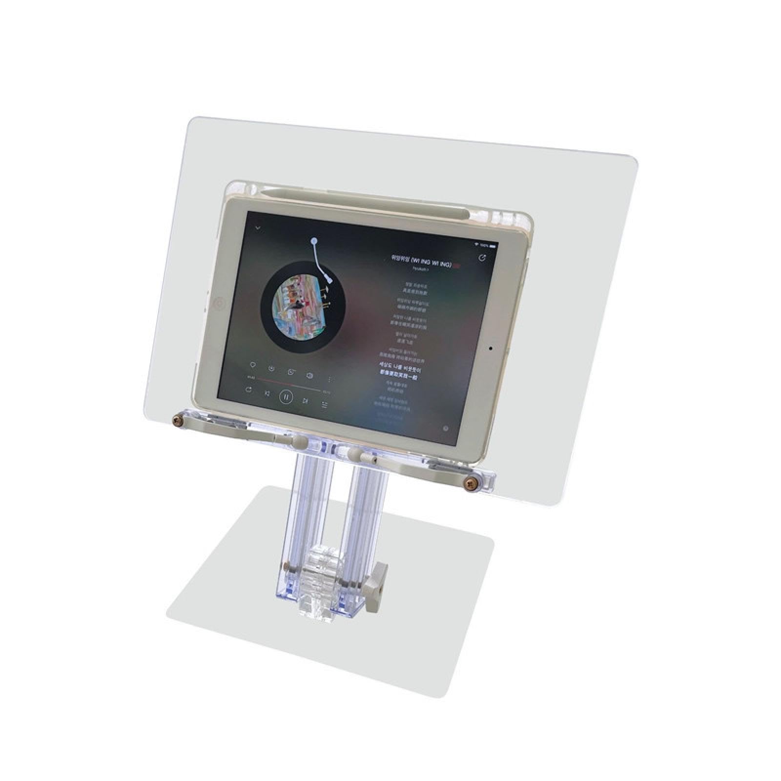 Retractable Acrylic Transparent Wide Stand for Reading Magazines Books Computers ipad Tablet Stands