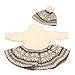 GIVBRO Vestiti per bambole americane da 18 pollici vestire alce fantasia vestito lavorato a maglia cappello beanie bambola abiti accessori costume (#A)