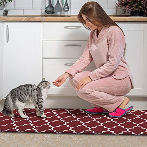 KMAT Kitchen Mat [2 PCS] Cushioned AntiFatigue Kitchen Rug, Waterproof