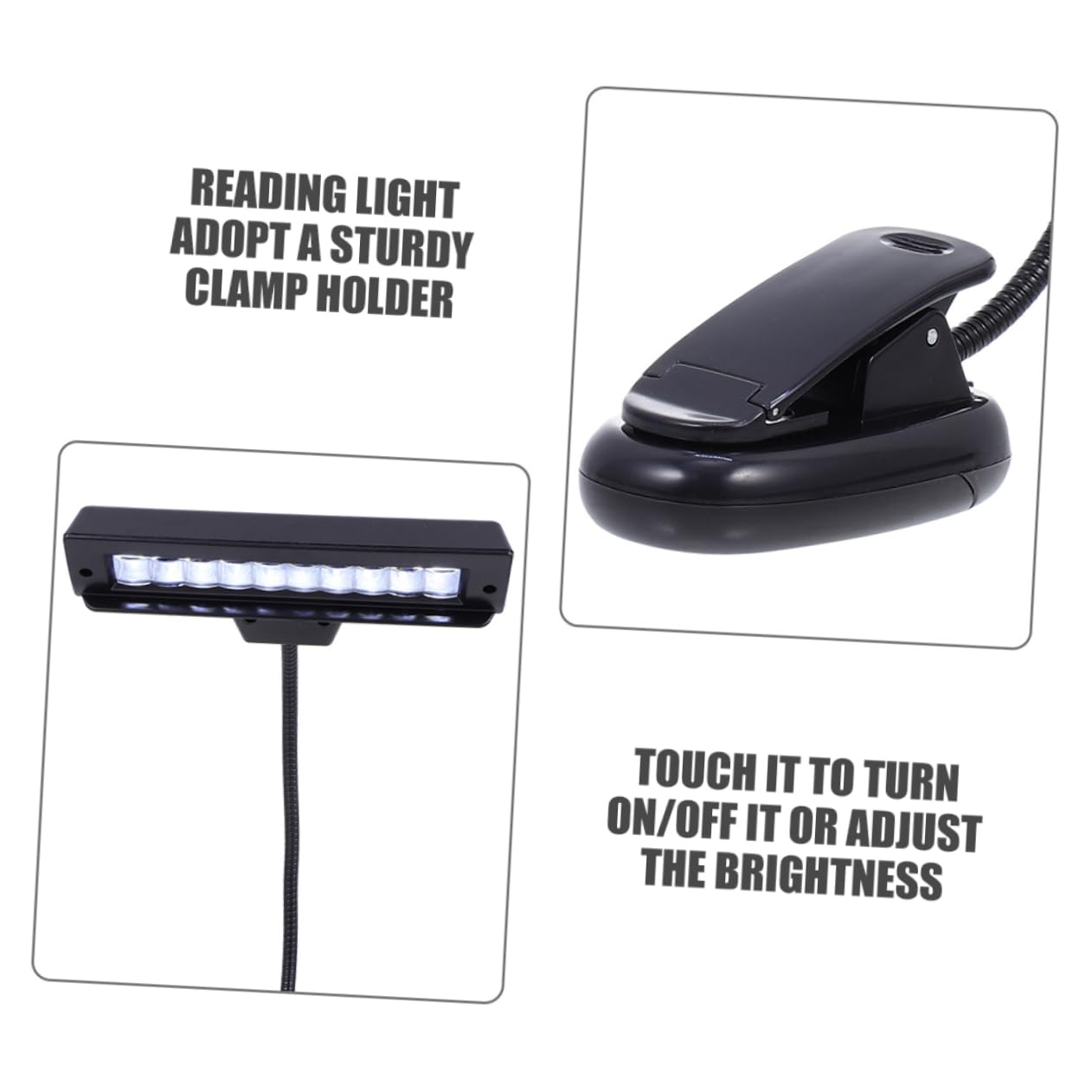 ULDIGI Adjustable Music Lamp Desk Lamp Eye Protection Rechargeable Music Stand Light