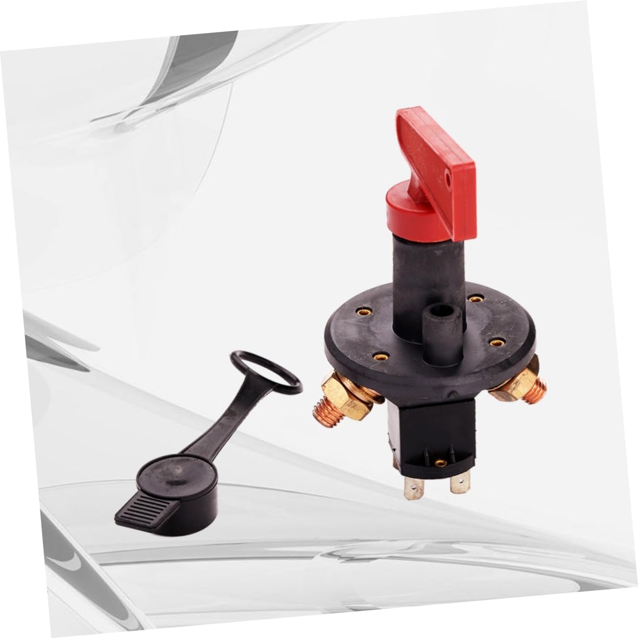 150a Solid Brass Nuts Washers Battery Disconnect Isolator Master Kill Switch for Vehicles