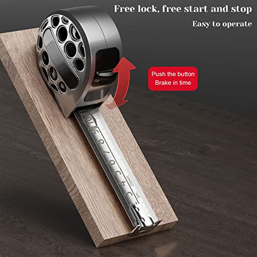 Stainless Steel Anti-Corrosion Retractable Metric Ruler, Tape Measure 10Ft/16Mm Heavy Duty Retractable Metric Ruler, Waterproof & Wear-Resistant, Impact Tape Measure For Daily Use #TOP6