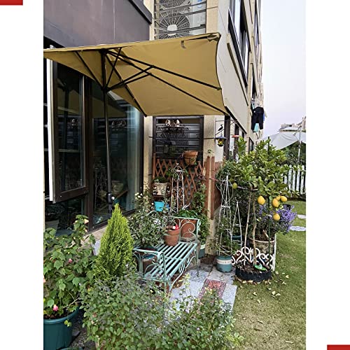 Ombrage pour petit balcon parasol mural demi-format