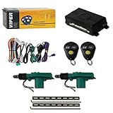 Viper 3100VX 1-Way Car Alarm System with 2 Remotes & Keyless Entry + DiscountCentralOnline Universal Door Lock Actuator 2 Wire