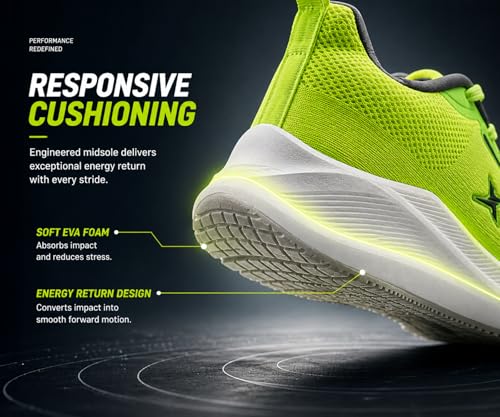 Image of Kraasa Men's Running Shoes | Breathable Mesh Upper | Lightweight Phylon Sole | Cushioned EVA Insole | Comfortable Sports & Casual Sneakers for Gym, Walking & Daily Use