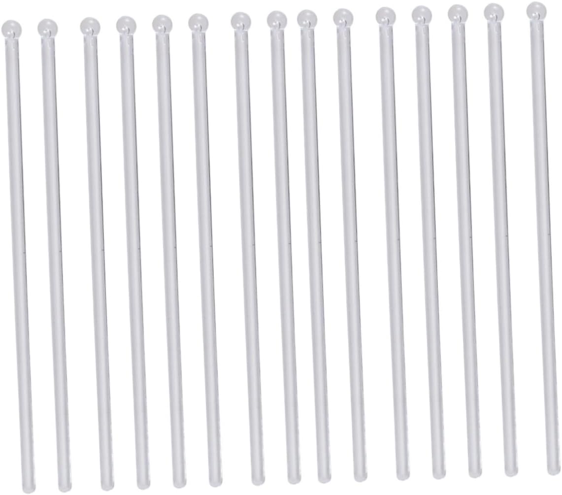 Head Plastic Swizzle Sticks, 50pcs Drink Stirrer