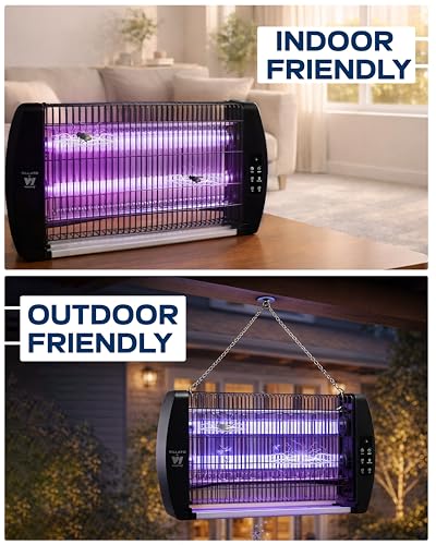 Image of Weird Wolf 20W Electric Insect Killer Machine for Home with Remote Control | Japanese Technology | 365nm UV Light | Covers 100 sq.m | Timer Function | Detachable Tray | 1-Year Warranty