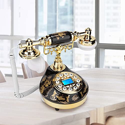 CCYLEZ MS-9107 Vintage Antique Telefon, Home Decor Desk Telefon, Digital Vintage Telefon, Support FSK und DTMF, Retro Festnetztelefon für Home Hotel Office Decor