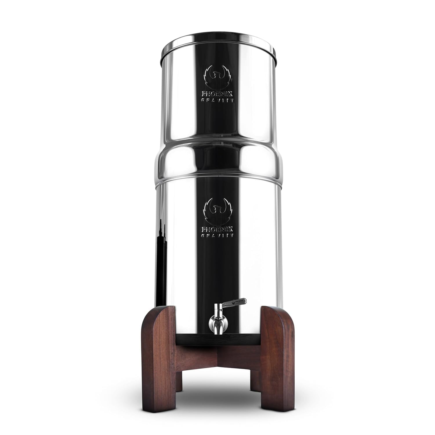 PHOENIX GRAVITY Teakholzständer für 3,25 g Edelstahl-Wasserfilter