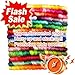 Premium Rainbow Color Embroidery Floss - Cross Stitch Threads - Friendship Bracelets Floss - Crafts Floss - 14 Skeins Per Pack Embroidery Floss,Light Peach Flesh Gradient