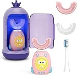 FTOYIN Kids U Shaped Electric Toothbrush, Kids Electric Toothbrushes with 5 Modes, Sonic Toothbrush